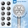 Hibbent cUPC All Metal 10 Rainfall Showerhead Combo High Pressure Shower Head with 10Spray Mode Handheld Innovative 4way Diverter with Pause Mode 71 Shower Hose and Holder Chrome