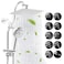 Hibbent cUPC All Metal 10 Rainfall Showerhead Combo High Pressure Shower Head with 10Spray Mode Handheld Innovative 4way Diverter with Pause Mode 71 Shower Hose and Holder Chrome