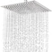 Xixitaihao High Pressure Rain Shower Head 304 Stainless Steel Large Rainfall Showerhead for Bathroom Easy to Install Awesome Shower Experience Square 12 inch