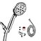 Iopsk 10 Spray Shower Head with HandheldHigh Pressure shower heads with Handheld Spray ComboHand Held Shower Head with 60 Inch Long Hose Chrome