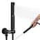 Heyalan Brass 2 in1 Function Handheld Spray Hand Shower High Pressure Handheld Sprinklert Shower Wand with Shower Hose and Adjustable Hand Shower Holder Matte Black