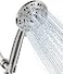 Cobbe 8Setting Handheld Shower Head Bathroom Showerhead Set Detachable Shower Heads with 5ft Stainless Steel Hose and Brass Swivel Bracket Brushed Nickel