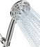 Cobbe 8Setting Handheld Shower Head Bathroom Showerhead Set Detachable Shower Heads with 5ft Stainless Steel Hose and Brass Swivel Bracket Brushed Nickel