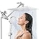Tudoccy Shower Head 10 Inch High Pressure Rainfall Shower HeadHandheld Shower Combo with 11 Inch Extension Arm 9 Settings Adjustable Antileak Shower Head with HolderHose HeightAngle Adjustable