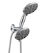 Ana Bath 5Inch AntiClog High Pressure 3Way LARGE Dual Shower Head with Handheld Spray 5Spray SettingBRASS CONNECTOR5 Ft Stainless Steel HoseAll Chrome SS5450CCP