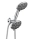 Ana Bath 5Inch AntiClog High Pressure 3Way LARGE Dual Shower Head with Handheld Spray 5Spray SettingBRASS CONNECTOR5 Ft Stainless Steel HoseAll Chrome SS5450CCP