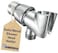 HammerHead Showers Solid Metal Handheld Shower Head Holder Chrome Adjustable Shower Wand Holder with Wall Hook Bracket and Pivot Ball Hand Held Shower Head Holder Shower Hose Holder