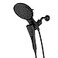Moen Verso Round Rain Showerhead and Handshower Combination with Infiniti Dial and Magnetix Docking 60 Hose Matte Black 220C2EPBL