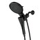 Moen Verso Round Rain Showerhead and Handshower Combination with Infiniti Dial and Magnetix Docking 60 Hose Matte Black 220C2EPBL
