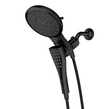 Moen Verso Round Rain Showerhead and Handshower Combination with Infiniti Dial and Magnetix Docking 60 Hose Matte Black 220C2EPBL