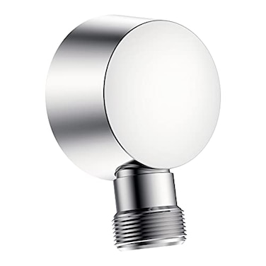 Lavatrum Solid Brass Round Wall Supply Elbow Check Valve Included Polished Chrome