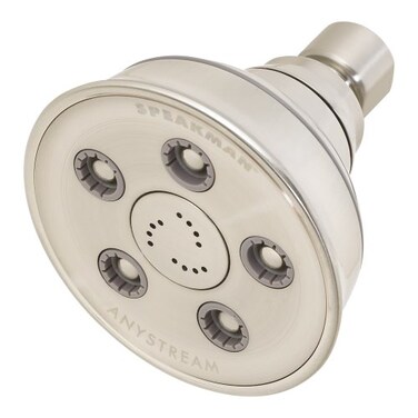 Speakman Brushed Nickel S3014BNE2 Caspian Anystream Adjustable 20 GPM Shower Head