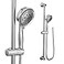 Moen EcoPerformance Chrome FourFunction Removable Handheld Showerhead with 69InchLong Hose and WallMounted Slide Bar 3667EP