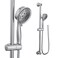 Moen EcoPerformance Chrome FourFunction Removable Handheld Showerhead with 69InchLong Hose and WallMounted Slide Bar 3667EP