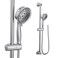 Moen EcoPerformance Chrome FourFunction Removable Handheld Showerhead with 69InchLong Hose and WallMounted Slide Bar 3667EP