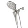 Moen Verso Brushed Nickel EcoPerformance EightFunction 7Inch Round Shower Spray Head with Handshower and 72Inch Hose 220C3EPBN