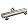 AZOS Double Outlet Shower Manifold Brushed Nickel Suitable for Dual Sprayer Showering System Can Connect Two Showerheads Double Enjoyment