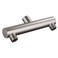 AZOS Double Outlet Shower Manifold Brushed Nickel Suitable for Dual Sprayer Showering System Can Connect Two Showerheads Double Enjoyment