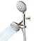 Cobbe Dual Shower Head Combo 2in1 Water Saving System with 59Inch Stainless Steel Hose 18 GPM Rainfall and Handheld Spray 3Way Diverter with AntiSwivel Lock Nut Brushed Nickel