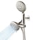 Cobbe Dual Shower Head Combo 2in1 Water Saving System with 59Inch Stainless Steel Hose 18 GPM Rainfall and Handheld Spray 3Way Diverter with AntiSwivel Lock Nut Brushed Nickel