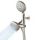 Cobbe Dual Shower Head Combo 2in1 Water Saving System with 59Inch Stainless Steel Hose 18 GPM Rainfall and Handheld Spray 3Way Diverter with AntiSwivel Lock Nut Brushed Nickel