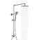 Fennocasa Polaris 3 Retrofit Rain Shower System 3Setting Handheld Shower Combo with Slide Bar 8 Low Profile Shower Head 25 GPM Brushed Nickel