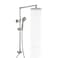 Fennocasa Polaris 3 Retrofit Rain Shower System 3Setting Handheld Shower Combo with Slide Bar 8 Low Profile Shower Head 25 GPM Brushed Nickel