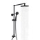 Fennocasa Polaris 3 Rain Shower System 8 Rainfall Shower Head and Handheld Shower Combo includes 3Setting Handheld Spray Height Adjustable Shower Wand Holder 60 Hose 25 GPM Matte Black