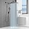Jafeton 122 Premium Rainfall Shower Head with Handheld Combo Large Rain Overhead Showerhead 4 Water Spray Handheld Modes Adjustable Dual Showerheads AntiClog Nozzles Airin Tech