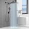 Jafeton 122 Premium Rainfall Shower Head with Handheld Combo Large Rain Overhead Showerhead 4 Water Spray Handheld Modes Adjustable Dual Showerheads AntiClog Nozzles Airin Tech