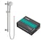 AULEEND Shower Slide Bar Handheld Shower Head with Hose 5Function Hand Shower with Wall Mountshower slide baradjustable height shower head Around Brushed Nickel
