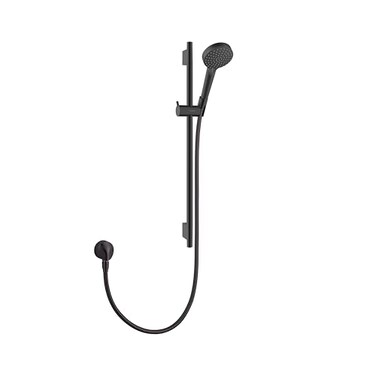 hansgrohe Vernis Blend 11inch 3Spray Handshower with Slide Bar and Hose Rain IntenseRain Handheld Shower Head System in Matte Black 04969670
