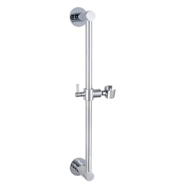 YDmeet Shower Slide Bar Adjustable Handheld Shower Head Holder Wall Mount 15inch AllMetal Shower Head Slide Bar Compatible with Bathroom Drill Free Glue Installation Brushed