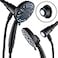 AquaCare Magneton HighPressure 8mode Handheld Shower Head with Magnetic Guidance Docking System 2 Magnetic Brackets 5 inch Face Hygienic Jets 6 ft Stainless Steel HoseORB Finish
