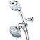 AquaStar Elite 3in1 HighPressure 48mode Spa Shower Head Combo with AntiClog Jets for More Power Less Cleaning ExtraLong 5 ft Stainless Steel Hose All Chrome Finish