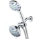 AquaStar Elite 3in1 HighPressure 48mode Spa Shower Head Combo with AntiClog Jets for More Power Less Cleaning ExtraLong 5 ft Stainless Steel Hose All Chrome Finish