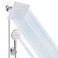 NearMoon Shower Head with Hose High Pressure Stainless Steel Rain Shower and 3 Settings Handheld Spray Combo with Push Button Flow Control 8 Inch Chrome Finish