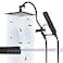 Hibbent All Metal cUPC Shower Head 10 High Pressure Rainfall Showerhead Combo Handheld Shower Wand 12 Adjustable Extension Arm 4Spray 71 Hose Brass Shower Holder Matte Black