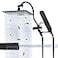 Hibbent All Metal cUPC Shower Head 12 High Pressure Rainfall Showerhead Combo Handheld Shower Wand 12 Adjustable Extension Arm 4Spray 71 Hose Brass Shower Holder Matte Black