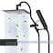 Hibbent All Metal cUPC Shower Head 12 High Pressure Rainfall Showerhead Combo Handheld Shower Wand 12 Adjustable Extension Arm 4Spray 71 Hose Brass Shower Holder Matte Black