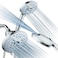 Hotel Spa AquaCare AsSeenOnTV High Pressure 50mode Rain Handheld 3way Shower Head Combo Anticlog NozzlesTub Tile Pet Power WashExtra Long 6 ft Stainless Steel HoseAll Chrome Finish