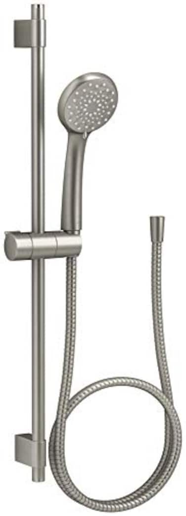 KOHLER 98362GBN Awaken B90 MultiFunction Handshower Kit Handheld Shower Head with 24 Slidebar and 60 Hose 175 GPM Brushed Nickel