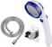 KAIYING DrillFree High Pressure Handheld Shower Head with ONOFF Pause Switch 3 Spray Modes Water Saving Showerhead Detachable ShowerHead HShower Head White BlueBracketHose