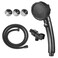 KAIYING High Pressure Handheld Shower Head with ONOFF Pause Switch 3 Spray Modes Shower Wand with Shut Off Button Removable Camper Shower Head with Hose and Adjustable Angle Bracket Black