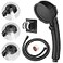 EAARSUO High Pressure Handheld Shower Head RV Handheld Shower Head with Hose and On Off Switch Detachable Shower Head with Adjustable Holder Black