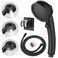 EAARSUO High Pressure Handheld Shower Head RV Handheld Shower Head with Hose and On Off Switch Detachable Shower Head with Adjustable Holder Black