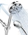 BOWGER Shower Head with Handheld High Pressure MultiFunction 7 modes Builtin Power Wash to Clear Tub Tile Pets 5 High Flow Hand Held Rain Showerhead with Extra Long Hose and Adjustable Bracket