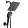 Dream Spa DreamSpa UltraLuxury 9 Rainfall Shower HeadHandheld Combo Convenient PushButton Flow Control Button for easy onehanded operation Switch flow settings with the same hand Matte Black