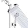 Taiker Filtered Shower Head High Pressure Rainfall Shower HeadHandheld Shower Filter Combo Luxury Modern Chrome Plated with 60 Hose Antileak with Holder Silver