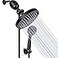 Taiker Filtered Shower Head High Pressure Rainfall Shower HeadHandheld Shower Filter Combo Luxury Modern Chrome Plated with 60 Hose Antileak with Holder Black